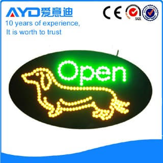 Super bright animated electronic open signage led open sign
